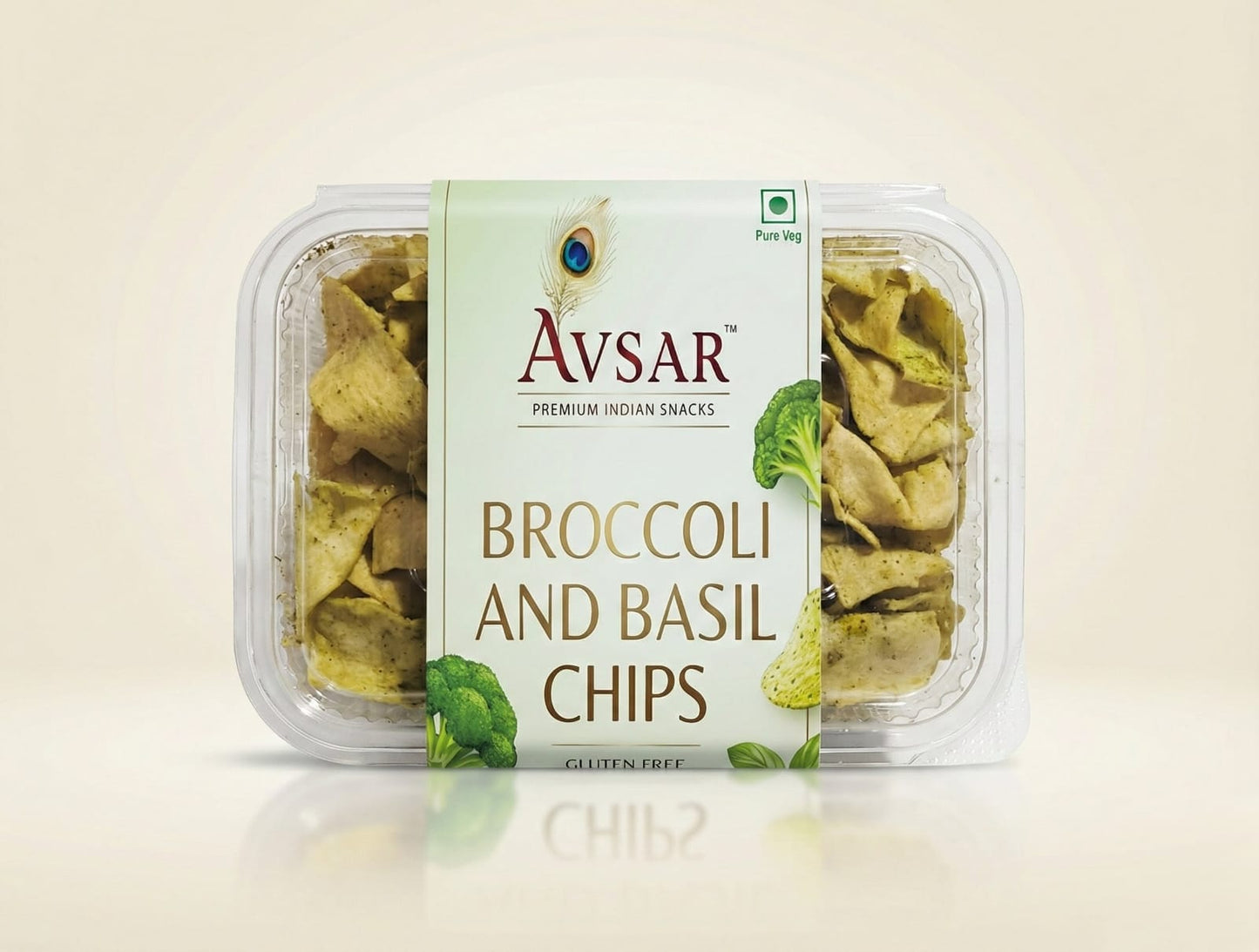 Broccoli & Basil Chips
